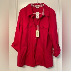 Vintage Van Heusen Red Women's Blouse